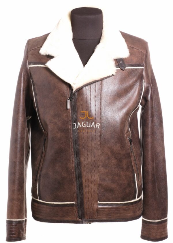 Мужская дублёнка короткая IHR1345 brandy lima