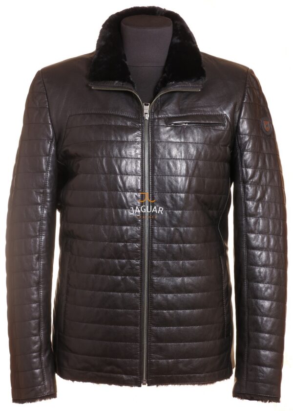 Мужская дублёнка короткая MIXB13i black ares