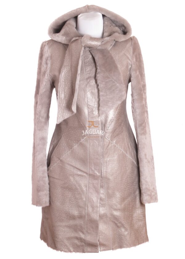 Женский меховой кардиган MIXDS01 grey astragan