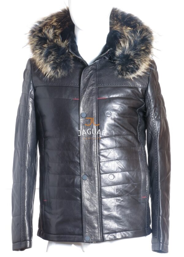 Мужская дубленка короткая MIXJK0904 black arjum